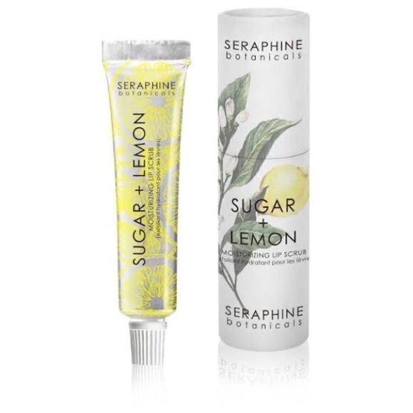Seraphine Botanicals Sugar + Lemon - Moisturizing Lip Scrub NIB - Picture 1 of 5